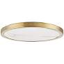 Hudson Valley Woodhaven 18"W Aged Brass LED Ceiling Light