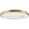 Hudson Valley Woodhaven 24"W Aged Brass LED Ceiling Light