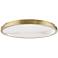 Hudson Valley Woodhaven 24"W Aged Brass LED Ceiling Light