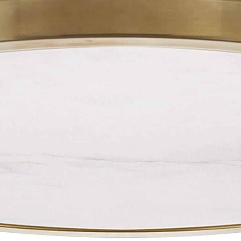Image 3 Hudson Valley Woodhaven 24"W Aged Brass LED Ceiling Light more views