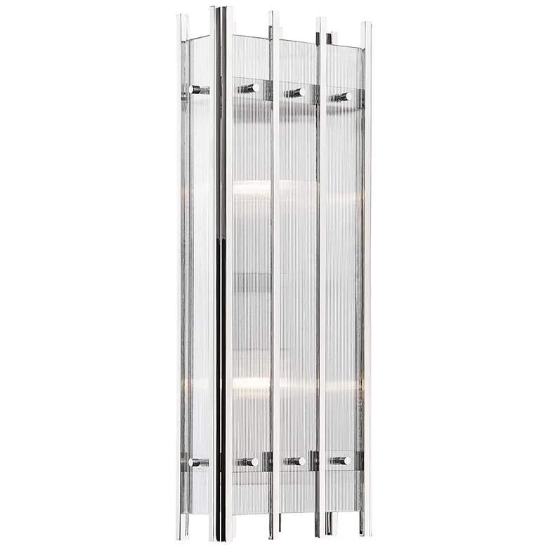 Image 1 Hudson Valley Wooster 20 1/4 inchH Polished Nickel Wall Sconce