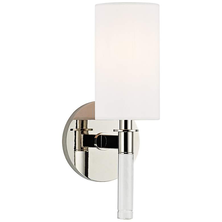 Image 1 Hudson Valley Wylie 12 inch High Polished Nickel Wall Sconce