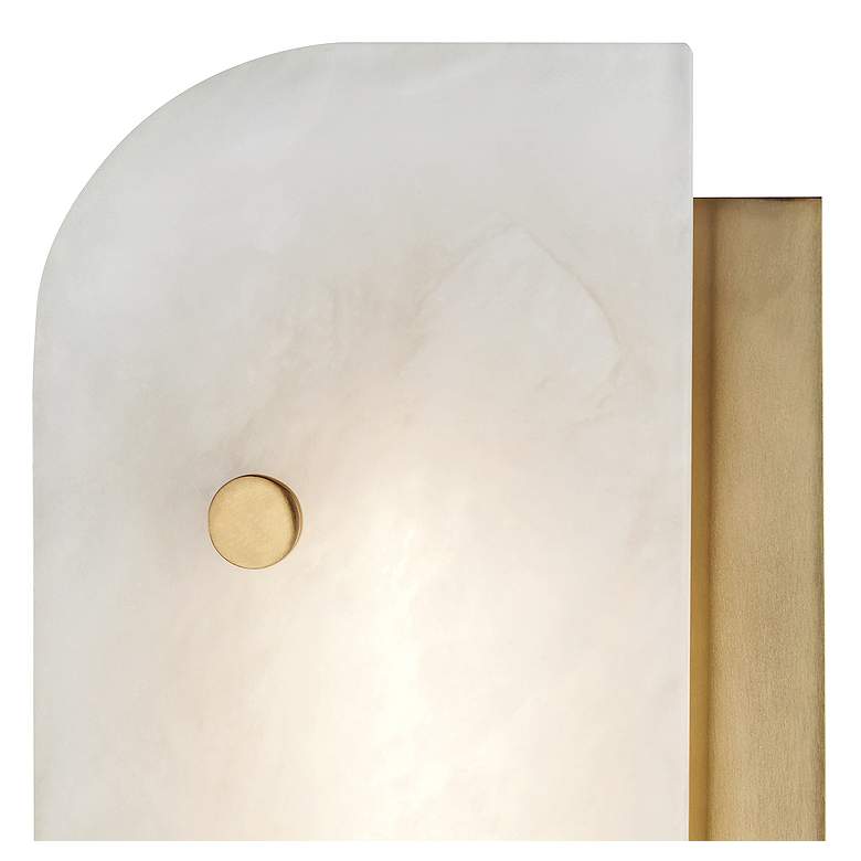 Image 2 Hudson Valley Yin and Yang 13"H Aged Brass LED Wall Sconce more views