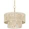Hudson Valley Yorkhill 22" 3 Lt. Vintage Gold Leaf Pendant