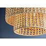 3_Hudson Valley Yorkhill 22" 3 Lt. Vintage Gold Leaf Pendant more views