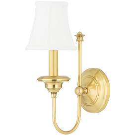 Image1 of Hudson Valley Yorktown 14"H Aged Brass 2-Light Wall Sconce