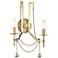 Hudson Valley Zariah 18 1/4"H Aged Brass 2-Light Wall Sconce