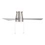 5_Hug Indoor/Outdoor 3-Blade 52" Flush Mount Fan Nickel 4CCT LED more views
