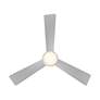 6_Hug Indoor/Outdoor 3-Blade 52" Flush Mount Fan Nickel 4CCT LED more views