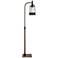 Hugh Bronze and Faux Wood Downbridge Floor Lamp