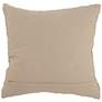 Hugh Brown Stripes 20" Square Decorative Throw Pillow