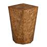2_Hughes 14"W Caramel Poplar Burl Wood Geometric Accent Table