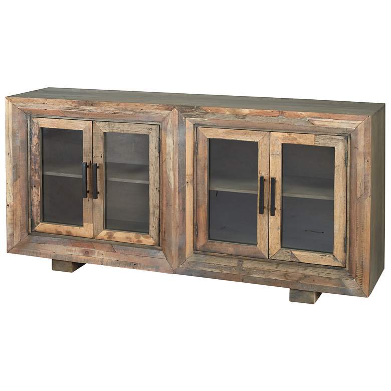 Image 3 Hughes Sideboard - Natural Finish On Reclaimed Wood With Plain Glass more views