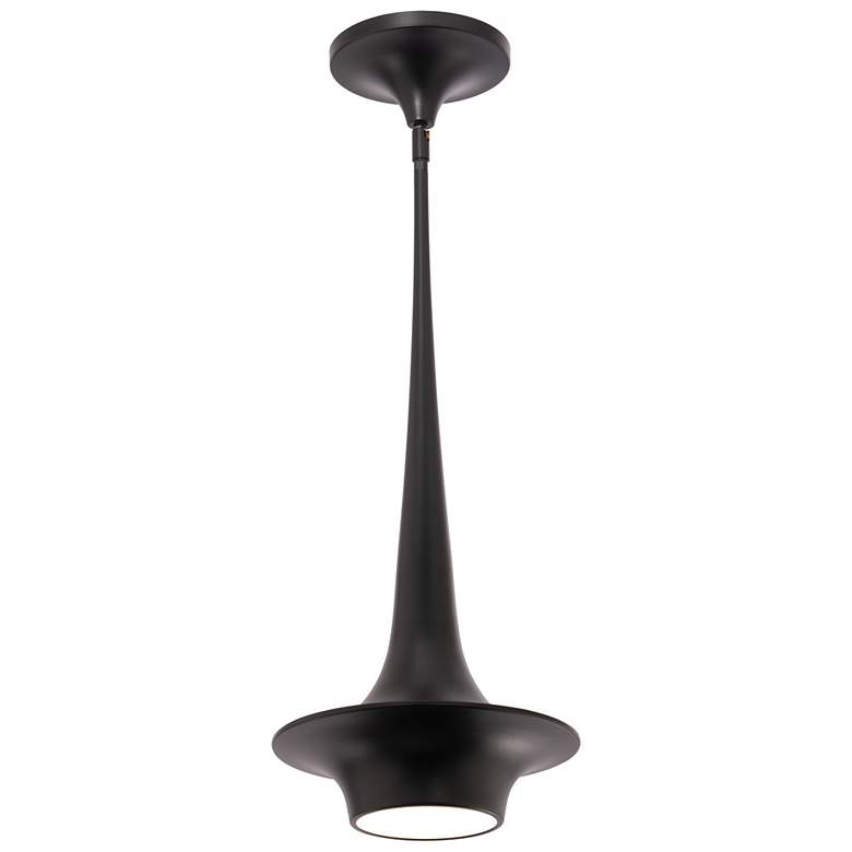 Image 1 Hugo 23.5"H x 10.13"W 1-Light Mini-Pendant in Black