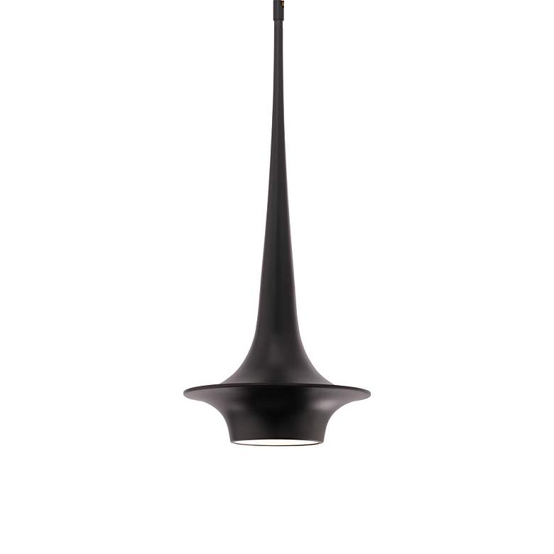 Image 2 Hugo 23.5"H x 10.13"W 1-Light Mini-Pendant in Black more views