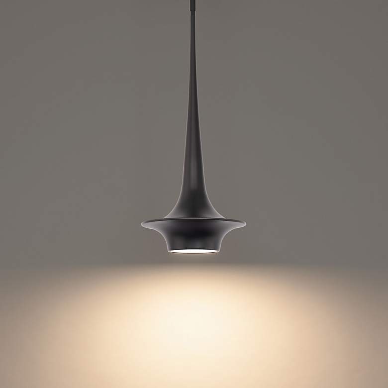 Image 3 Hugo 23.5"H x 10.13"W 1-Light Mini-Pendant in Black more views