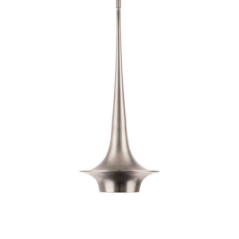 Image 2 Hugo 23.5"H x 10.13"W 1-Light Mini-Pendant in Brushed Nickel more views
