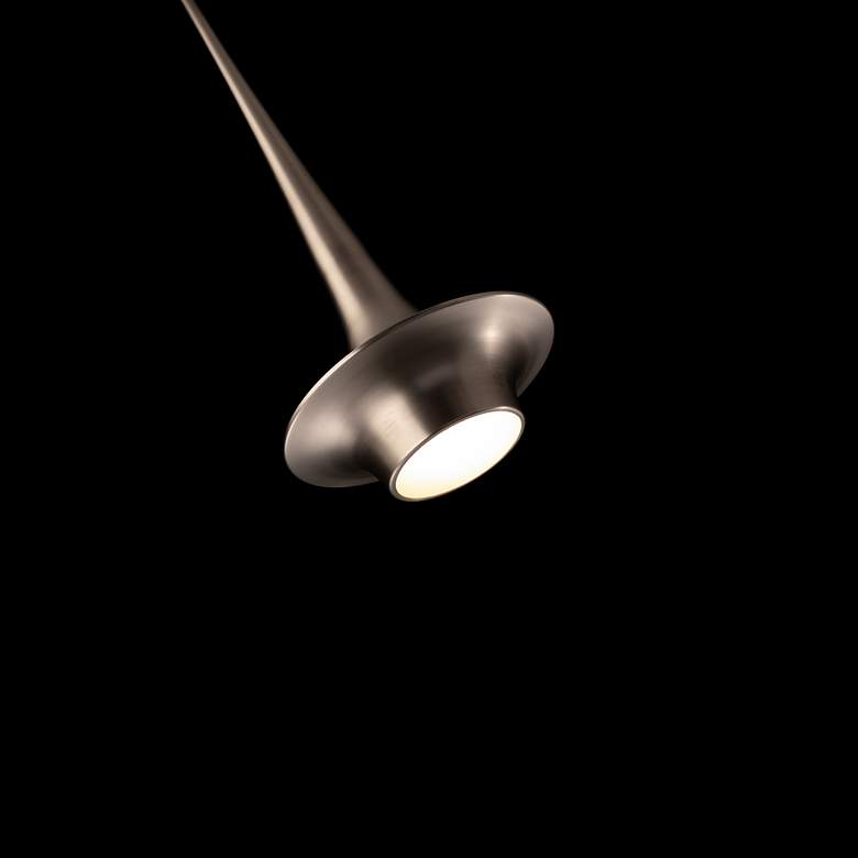 Image 4 Hugo 23.5"H x 10.13"W 1-Light Mini-Pendant in Brushed Nickel more views
