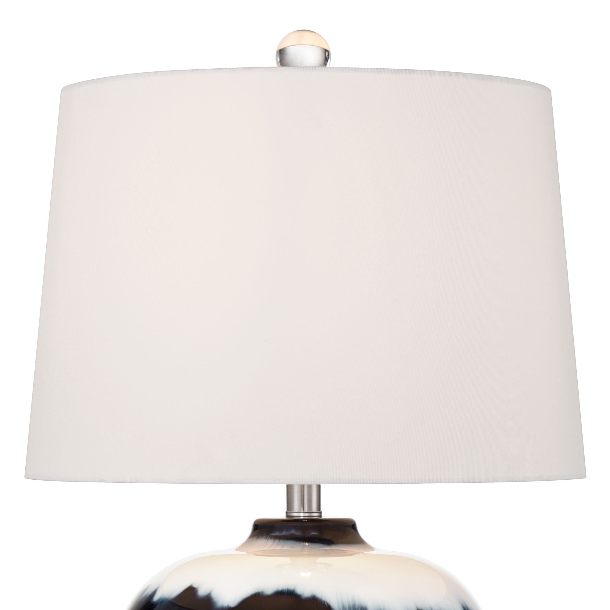 Thumbnail3 of Hulda 26" High Blue Art Glass Table Lamp more views