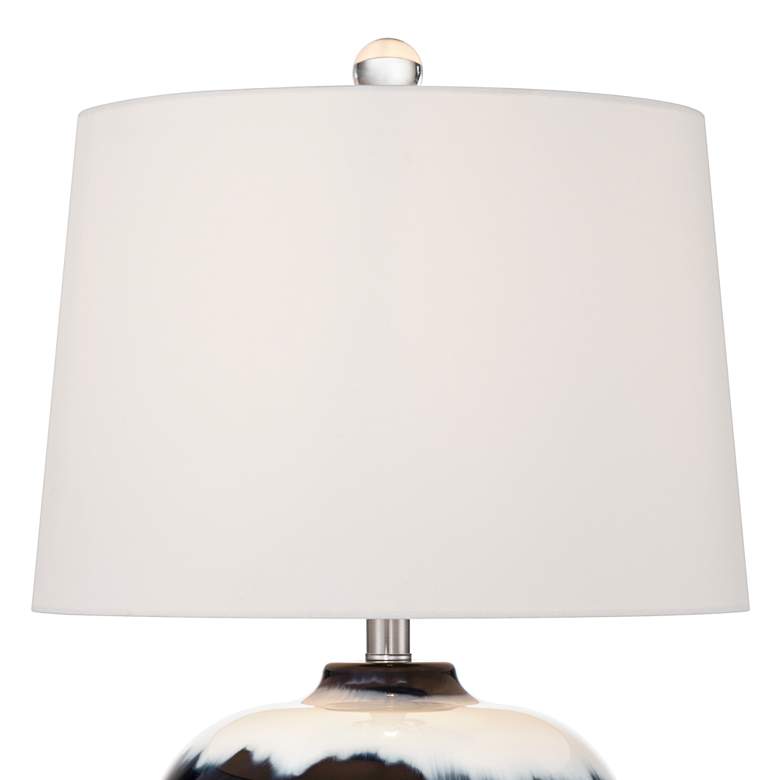 Image 3 Hulda 26" High Blue Art Glass Table Lamp more views