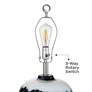 5_Hulda 26" High Blue Art Glass Table Lamp more views