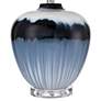 6_Hulda 26" High Blue Art Glass Table Lamp more views