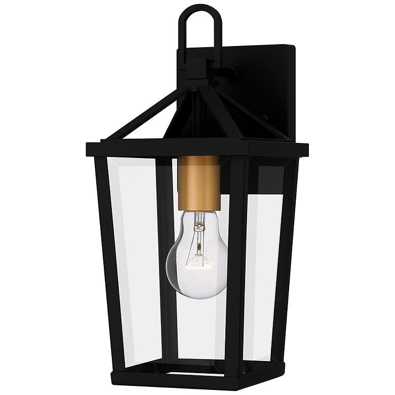Image 2 Hull 1-Light Matte Black Outdoor Wall Lantern