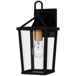 Hull 1-Light Matte Black Outdoor Wall Lantern