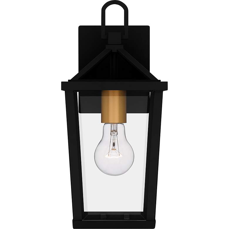 Image 5 Hull 1-Light Matte Black Outdoor Wall Lantern more views