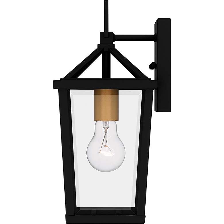 Image 6 Hull 1-Light Matte Black Outdoor Wall Lantern more views