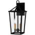 Hull 2-Light Matte Black Outdoor Wall Lantern
