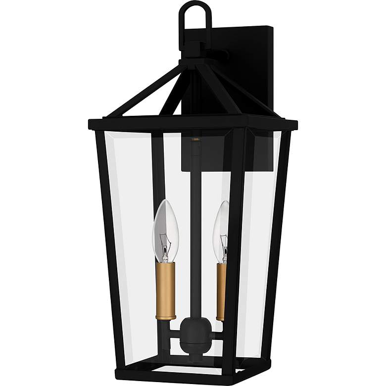 Image 4 Hull 2-Light Matte Black Outdoor Wall Lantern more views