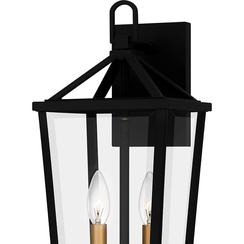 Image 7 Hull 2-Light Matte Black Outdoor Wall Lantern more views