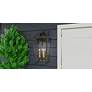 Hull 3-Light Matte Black Outdoor Wall Lantern