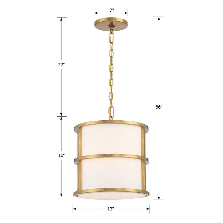 Image 5 Hulton 3 Light Gold Pendant more views