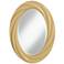 Humble Gold 30" High Oval Twist Wall Mirror