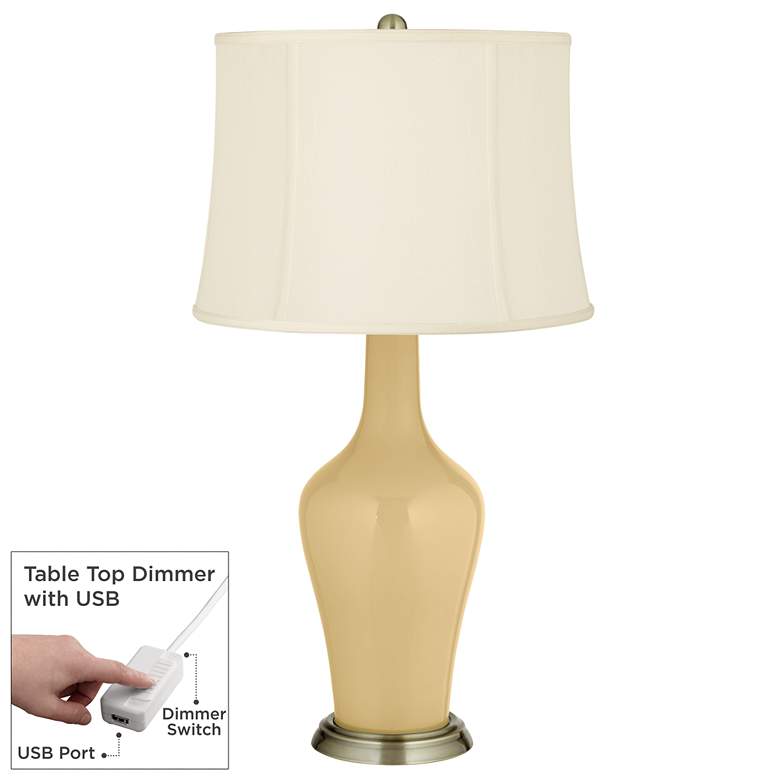 Image 1 Humble Gold Anya Table Lamp with Dimmer
