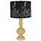 Humble Gold Apothecary Table Lamp w/ Black Gold Beading Shade