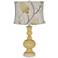 Humble Gold Apothecary Table Lamp With Beige Thistles Shade