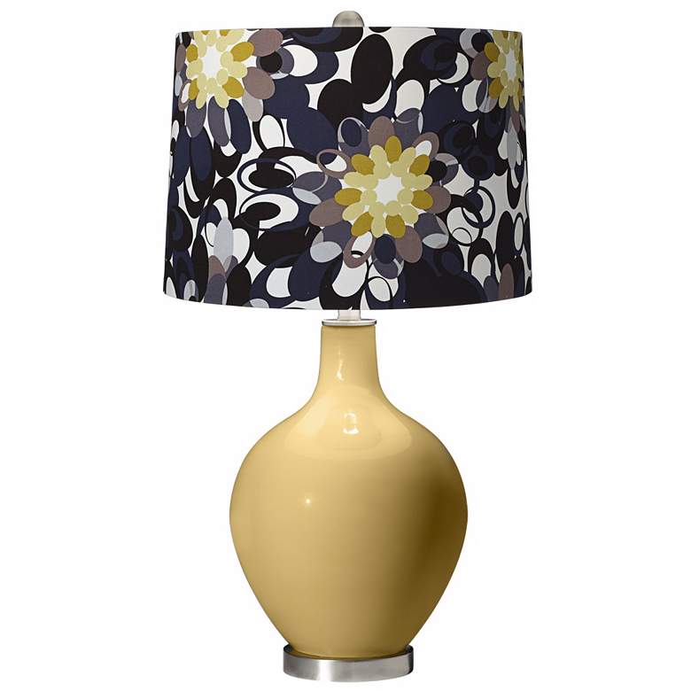 Image 1 Humble Gold Black and Olive Ovo Table Lamp