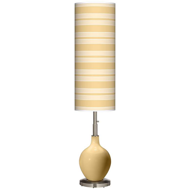 Image 1 Humble Gold Bold Stripe Ovo Floor Lamp