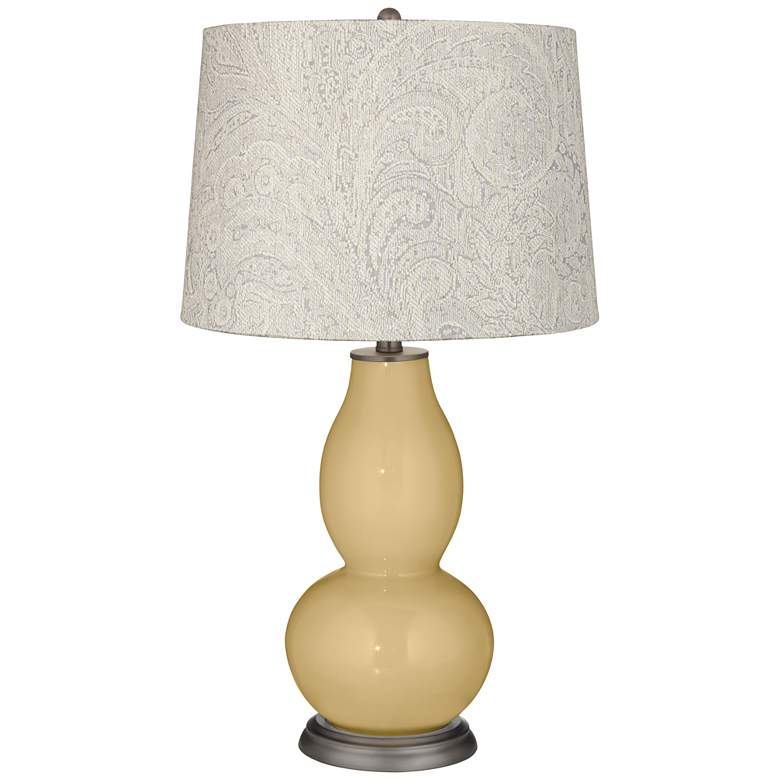 Image 1 Humble Gold Digital Lace Shade Double Gourd Table Lamp