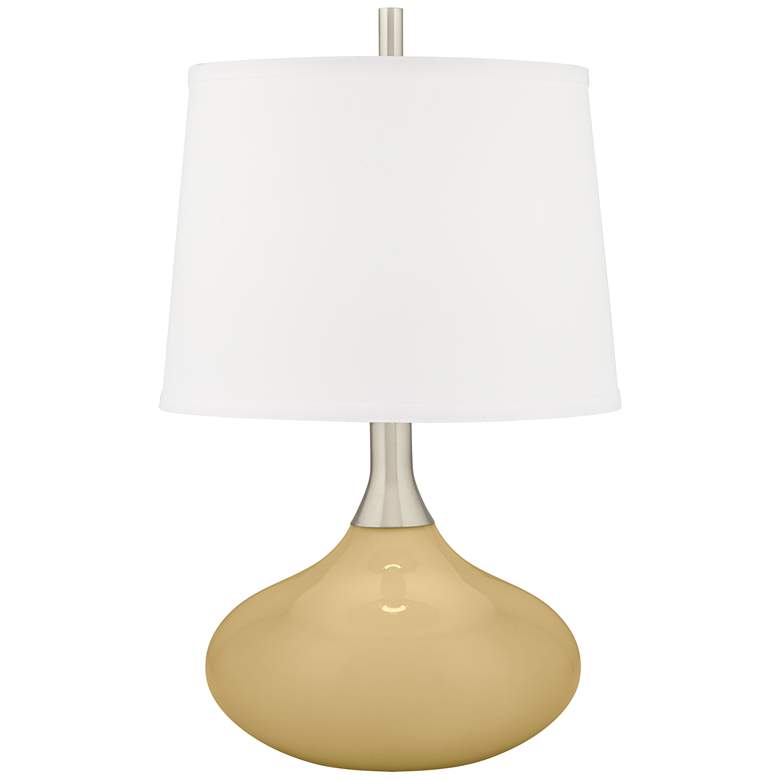 Image 2 Humble Gold Felix Modern Table Lamp with Table Top Dimmer