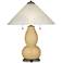 Humble Gold Fulton Table Lamp with Fluted Glass Shade