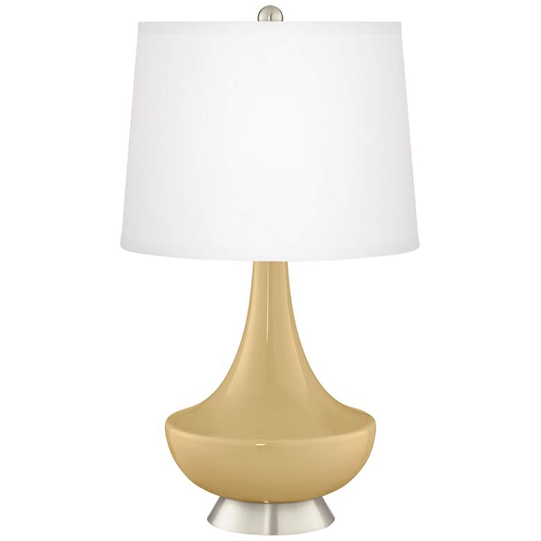 Image 2 Humble Gold Gillan Glass Table Lamp with Dimmer