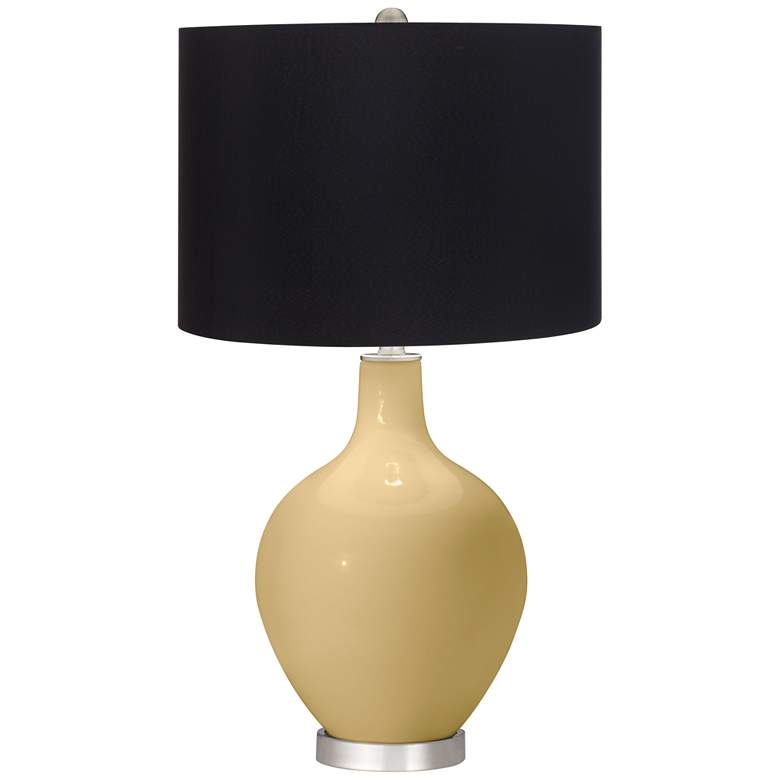 Image 1 Humble Gold Ovo Table Lamp with Black Shade