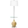 Humble Gold Ovo Tray Table Floor Lamp