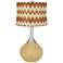 Humble Gold Red and Brown Chevron Shade Spencer Table Lamp