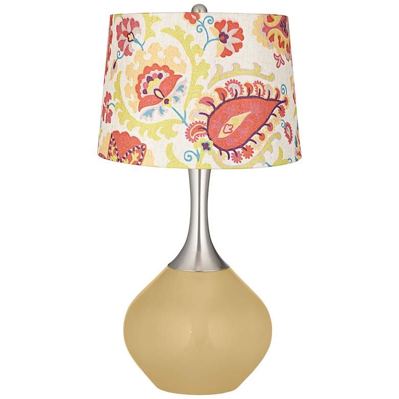 Image 1 Humble Gold Red Suzani Shade Spencer Table Lamp