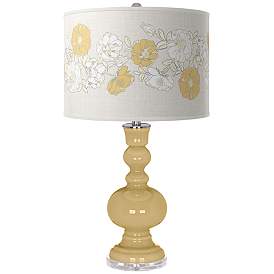 Image1 of Humble Gold Rose Bouquet Apothecary Table Lamp